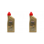 Castrol Power 1 Racing 2T vollsynthetisches Motorrad Motoröl 2x 1l = 2 Liter