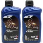 Elf Moto 4 Cruise SAE 20W-50 4T Motorrad Motoröl 2x 1l = 2 Liter