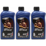 Elf Moto 2 Off Road teilsynthetisches 2T Motorrad Motorenöl 3x 1l = 3 Liter