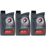 Total Quartz Ineo Efficiency 0W-30 Motoröl 3x 1l = 3 Liter