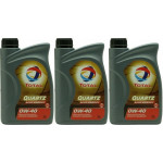 Total Quartz 9000 Energy 0W-40 Motoröl 3x 1l = 3 Liter