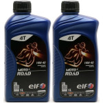 Elf Moto 4 Road SAE 10W-40 4T Motorrad Motoröl 2x 1l = 2 Liter