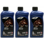 Elf Moto 4 Road SAE 10W-40 4T Motorrad Motoröl 3x 1l = 3 Liter