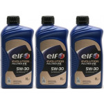 Elf Evolution Full Tech FE 5W-30 Motoröl 3x 1l = 3 Liter