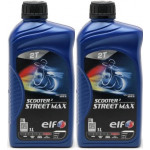 Elf Scooter 2 Street Max teilsynthetisches Motorrad Motoröl 2x 1l = 2 Liter