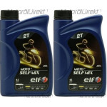 Elf Moto 2 Self Mix mineralisches 2T Motorrad Motoröl 2x 1l = 2 Liter