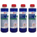 EUROLUB Scheibenfrostschutz Klare Sicht Winter Konzentrat -60°C 4x 1l = 4 Liter