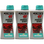MOTOREX 4T Power Synt SAE 10W-50 Motorrad Motoröl 3x 1l = 3 Liter