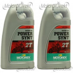MOTOREX Power Synt 2T vollsynthetisches Motorrad Motoröl 2x 1l = 2 Liter
