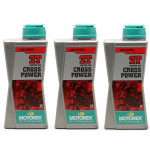 MOTOREX Cross Power 2T vollsynthetisches Motorrad Motoröl 3x 1l = 3 Liter