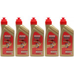 Castrol Power 1 Scooter 2T teilsynthetisches Motorrad Motoröl 5x 1l = 5 Liter