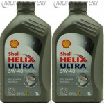 Shell Helix Ultra 5W-40 Motoröl 2x 1l = 2 Liter