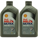 Shell Helix Ultra 0W-40 Motoröl 2x 1l = 2 Liter