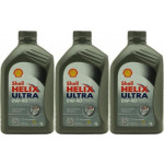 Shell Helix Ultra 0W-40 Motoröl 3x 1l = 3 Liter