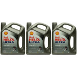 Shell Helix Ultra 5W-40 Motoröl 3x 4l = 12 Liter