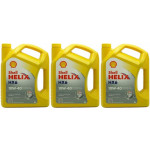 Shell Helix HX6 10W-40 Diesel & Benziner Motoröl 3x 5 = 15 Liter