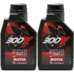 Motul 300V Factory Line Road Racing 5W40 4T Motorrad Motoröl 2x 1l = 2 Liter