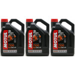Motul 7100 ester 10W-40 4T Motorrad Motoröl 3x 4l = 12 Liter