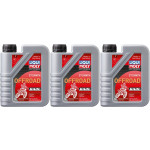 Liqui Moly 3063 Motorbike 2T Synth Offroad Race Motorrad Motoröl 3x 1l = 3 Liter