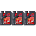 Liqui Moly 3051 Motorbike 4T Synth 10W-50 Offroad Race 3x 1l = 3 Liter