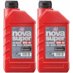 Liqui Moly 7350 Nova Super 10W-40 Motoröl Flasche 2x 1l = 2 Liter