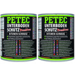 Petec Unterbodenschutz Bitumen Pinseldose schwarz 1000ml 2x 1l = 2 Liter