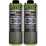 Petec Unterbodenschutz Bitumen Saugdose schwarz 1000ml 2x 1l = 2 Liter