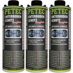 Petec Unterbodenschutz Bitumen Saugdose schwarz 1000ml 3x 1l = 3 Liter