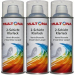 MULTONA 2-Schicht Klarlack 3x 400 Milliliter