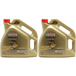 Castrol Power 1 Racing 2T vollsynthetisches Motorrad Motoröl 2x 4l = 8 Liter