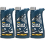 MANNOL 2-Takt Universal mineralisches Motorrad Motoröl 3x 1l = 3 Liter