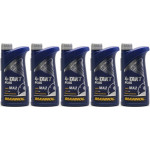 MANNOL 4-Takt Plus 10W-40 Motorrad Motoröl 5x 1l = 5 Liter