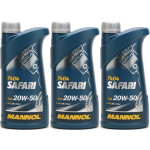 MANNOL Safari 20W-50 Motoröl 3x 1l = 3 Liter