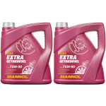 MANNOL Extra Getriebeoel 75W-90 API GL 4/GL 5 LS 2x 4l = 8 Liter
