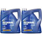 MANNOL Outboard Marine TCW3 Motoröl 2x 4l = 8 Liter