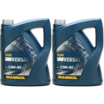 Mannol Universal 15W-40 Motoröl 2x 5 = 10 Liter