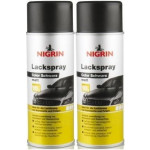 Nigrin Lackspray schwarz matt Spray 2x 400 Milliliter