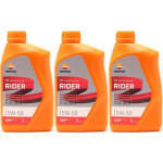 Repsol Motorrad Motoröl RIDER 4T 15W-50 1 Liter 3x 1l = 3 Liter