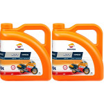 Repsol Motorrad Motoröl MOTO HMEOC 4T 10W30 2x 4l = 8 Liter