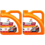 Repsol Motorrad Motoröl MOTO RACING 4T 10W40 2x 4l = 8 Liter