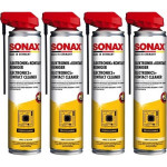 SONAX Elektronik + KontaktReiniger mit EasySpray 4x 400 Milliliter