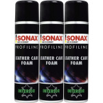 SONAX ProfiLine Leather Care Foam 3x 400 Milliliter