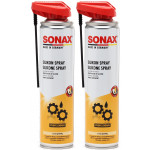 SONAX SilikonSpray mit EasySpray 2x 400 Milliliter