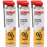 SONAX SilikonSpray mit EasySpray 3x 400 Milliliter
