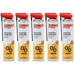 SONAX SilikonSpray mit EasySpray 5x 400 Milliliter