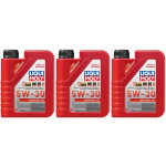 Liqui Moly 21286 Nachfüll-Öl 5W-30 Motoröl 3x 1l = 3 Liter