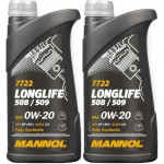 MANNOL 7722 0W-20 Longlife 508.00/ 509.00 Motoröl 2x 1l = 2 Liter