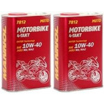 MANNOL 7812 Motorbike 4-Takt synthetisches Ester 10W-40 Motoröl 2x 1l = 2 Liter