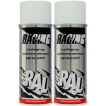RACING Lackspray RAL 9010 Reinweiß Matt 2x 400 Milliliter