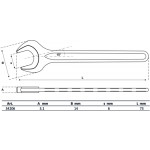 BGS Einmaulschlüssel | DIN 894 | SW 6 mm